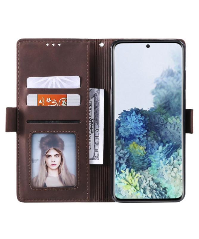Housse Samsung Galaxy S20 Vintage Pocket avec lanière
