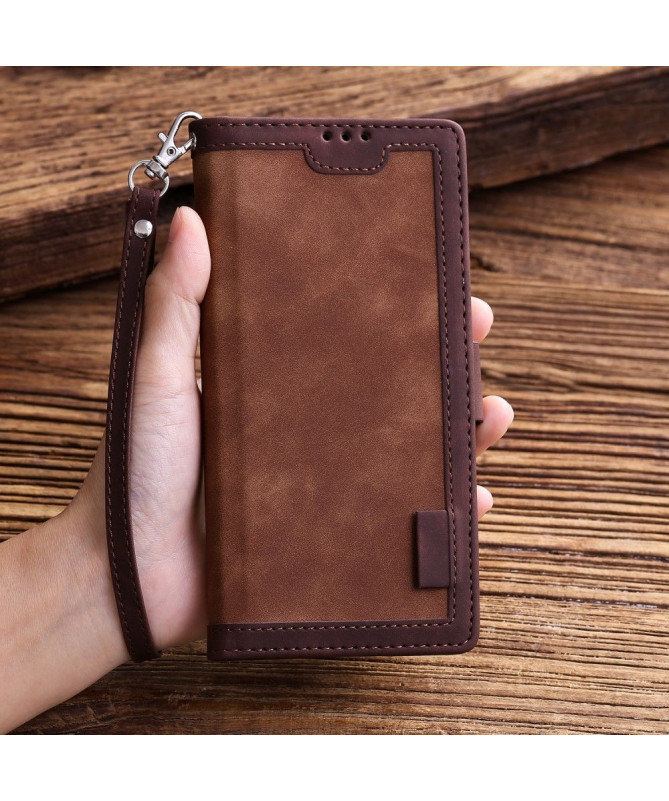 Housse Samsung Galaxy S20 Vintage Pocket avec lanière