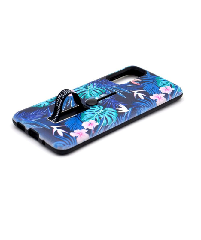 Coque Samsung Galaxy S10 Lite Feuilles Tropicales Fonction Support