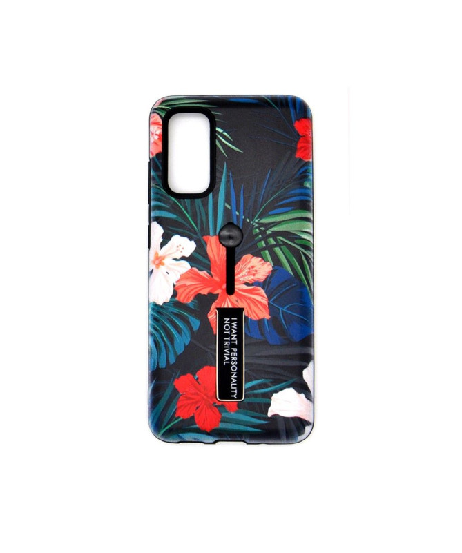 Coque Samsung Galaxy S10 Lite Feuilles Tropicales Fonction Support