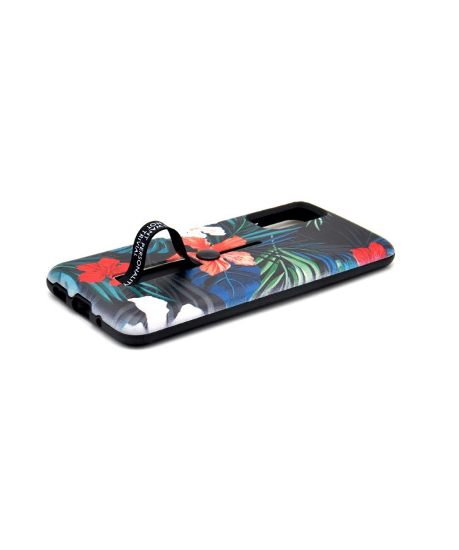 Coque Samsung Galaxy S10 Lite Feuilles Tropicales Fonction Support