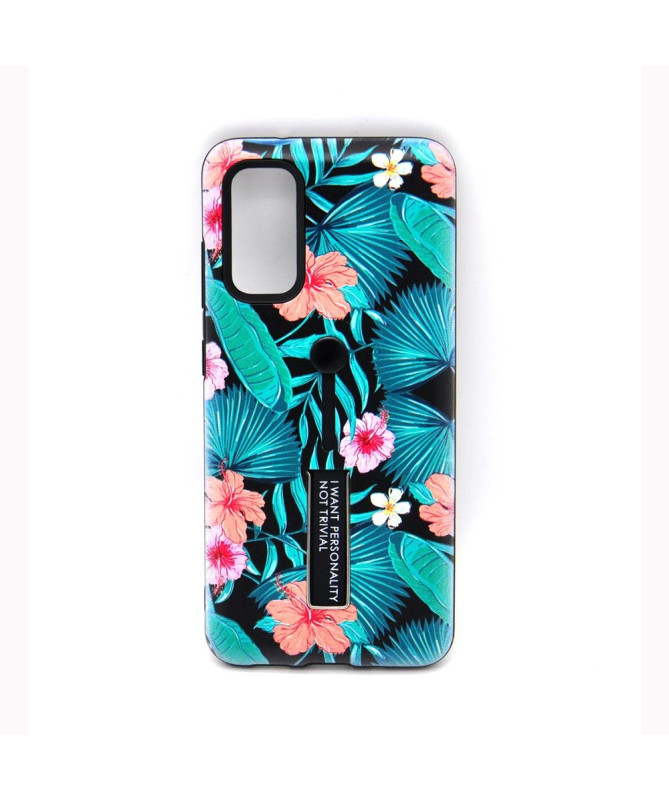 Coque Samsung Galaxy S10 Lite Feuilles Tropicales Fonction Support