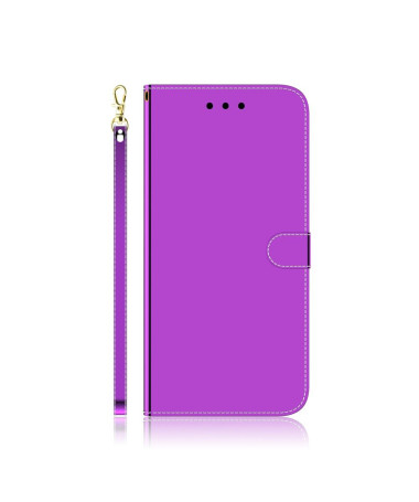 Housse Samsung Galaxy S10 Lite simili cuir effet miroir