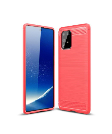 Coque Samsung Galaxy S10 Lite en Gel Brossé Carbone