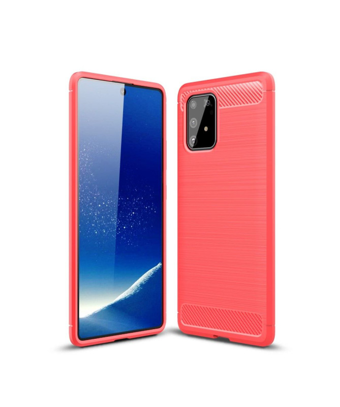 Coque Samsung Galaxy S10 Lite en Gel Brossé Carbone