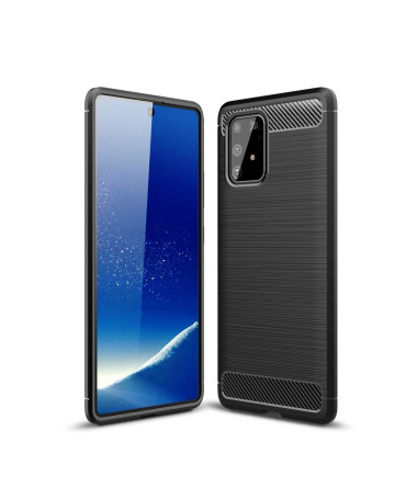 Coque Samsung Galaxy S10 Lite en Gel Brossé Carbone