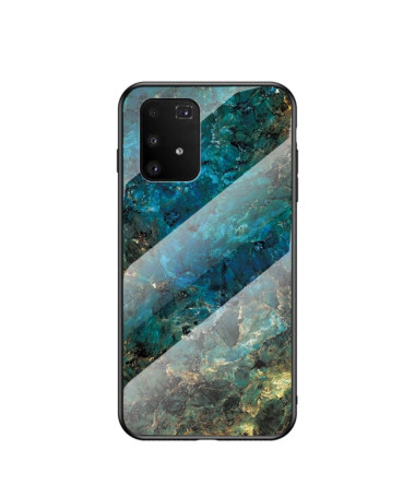 Coque Samsung Galaxy S10 Lite Marbre Océane dos en verre