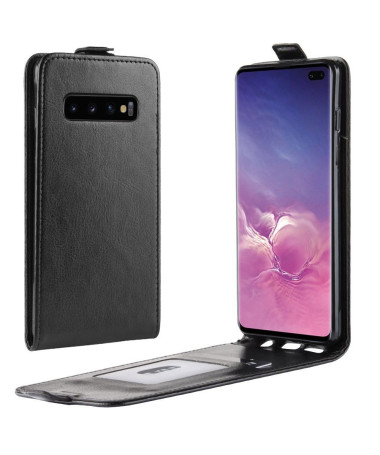 Étui Samsung Galaxy S10 Plus simili cuir avec rabat verticale