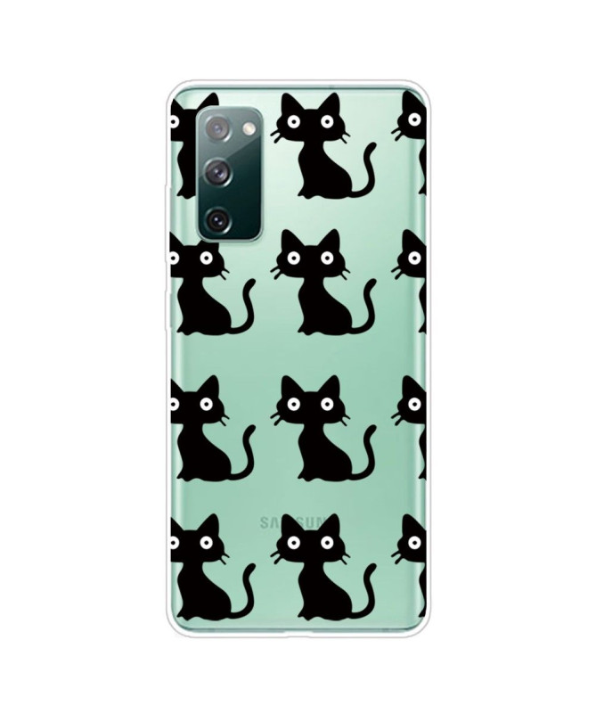 Coque Samsung Galaxy S20 FE chats noirs