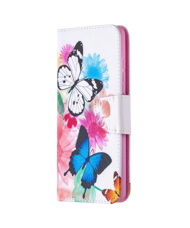 Housse Samsung Galaxy S20 FE papillons et fleurs colorées