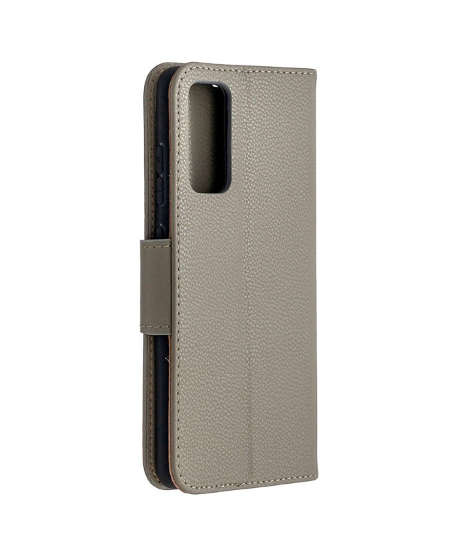 Étui folio effet cuir grainé pour Samsung Galaxy S20 FE