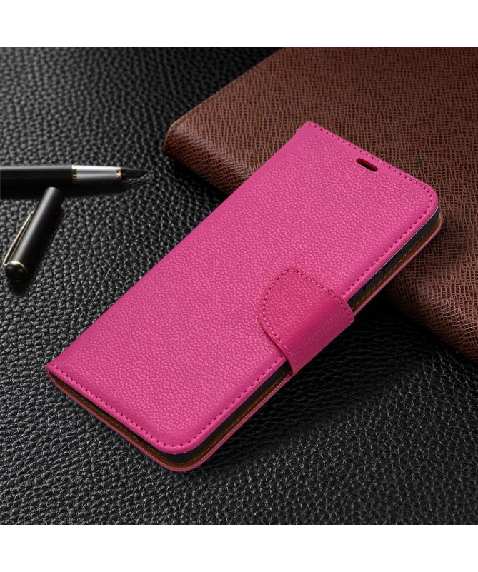 Étui folio effet cuir grainé pour Samsung Galaxy S20 FE