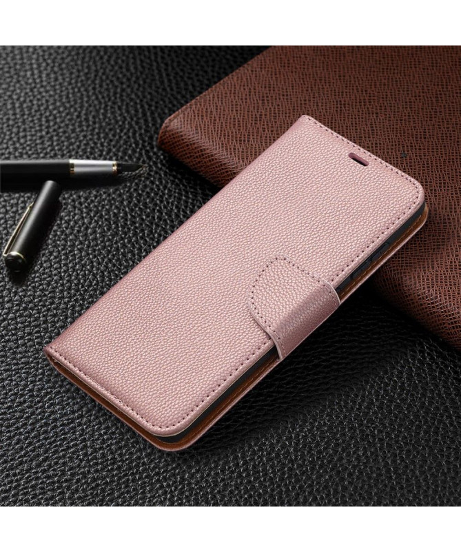 Étui folio effet cuir grainé pour Samsung Galaxy S20 FE