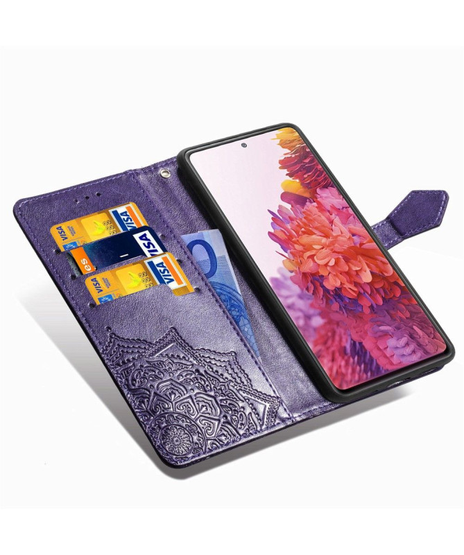 Housse Samsung Galaxy S20 FE Mandala Porte Cartes