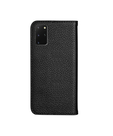 Flip cover Samsung Galaxy S20 Plus simili cuir grainé