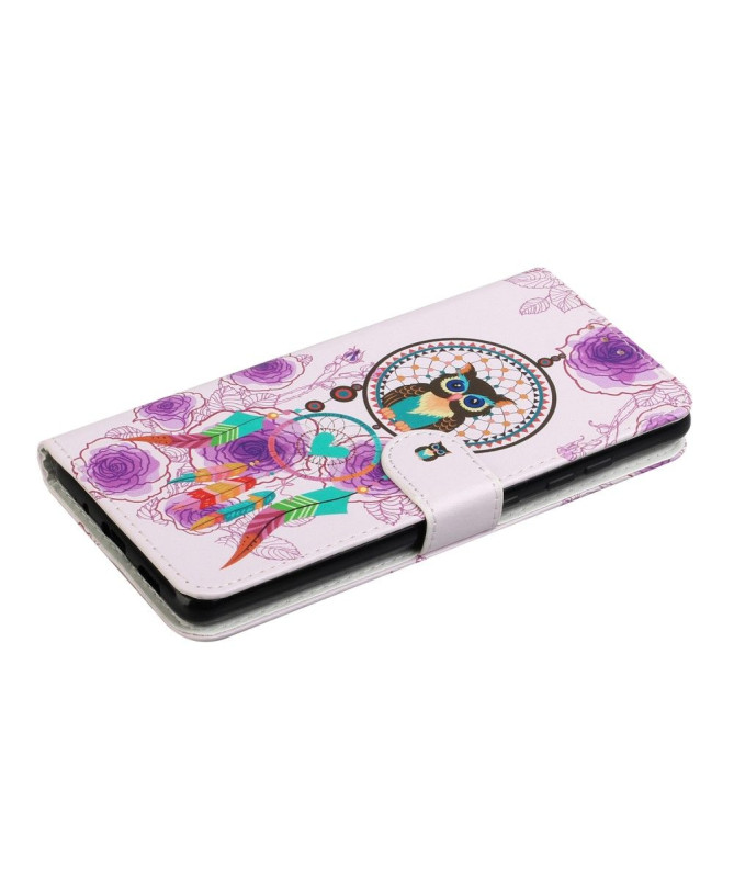 Housse Samsung Galaxy S20 FE hibou et attrape rêves colorés