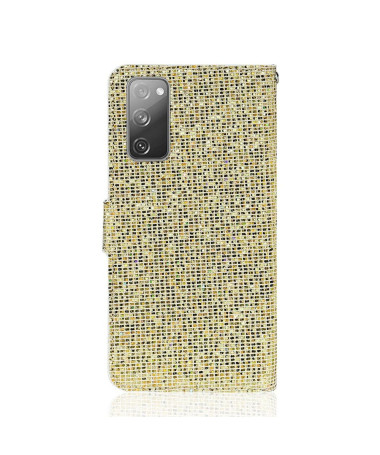 Housse Samsung Galaxy S20 FE Glitter Porte Cartes Or - photo 14