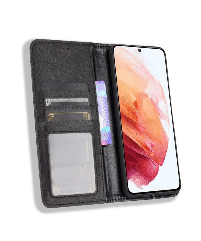 Housse Samsung Galaxy S21 Plus Le Cirénius Style Cuir