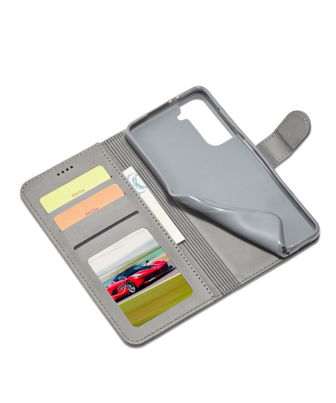 Étui Samsung Galaxy S21 Plus LC.IMEEKE effet cuir portefeuille