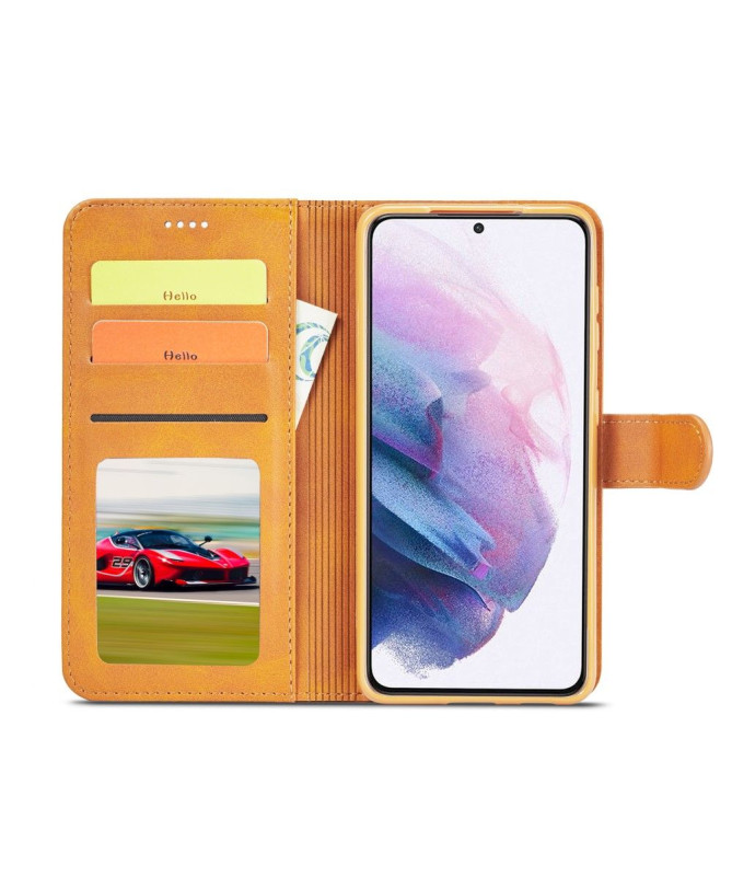 Étui Samsung Galaxy S21 Plus LC.IMEEKE effet cuir portefeuille