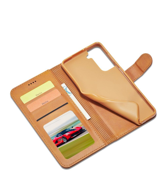 Étui Samsung Galaxy S21 Plus LC.IMEEKE effet cuir portefeuille