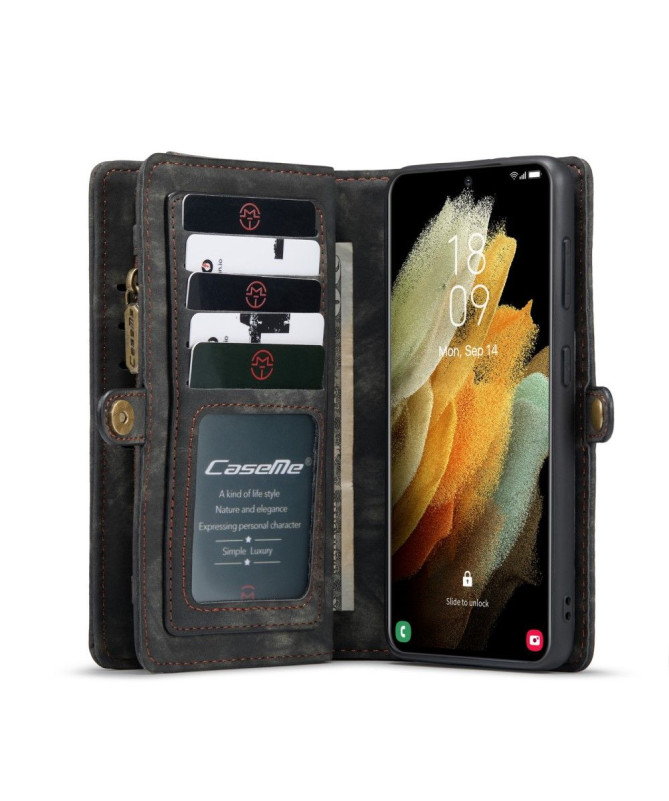 Housse et Coque magnétique 2 en 1 pour Samsung Galaxy S21