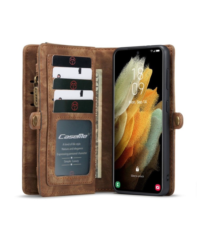 Housse et Coque magnétique 2 en 1 pour Samsung Galaxy S21