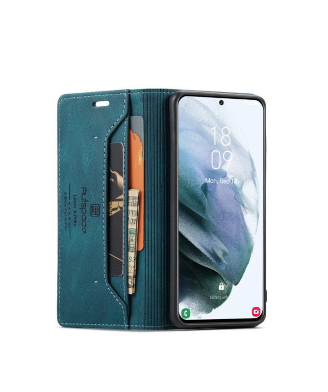 Housse Samsung Galaxy S21 AUTSPACE Simili Cuir