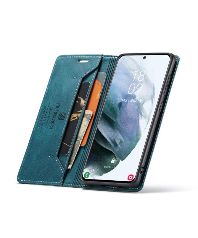Housse Samsung Galaxy S21 AUTSPACE Simili Cuir
