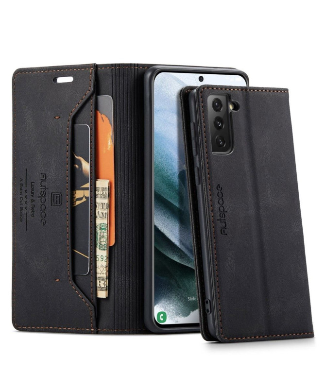 Housse Samsung Galaxy S21 AUTSPACE Simili Cuir