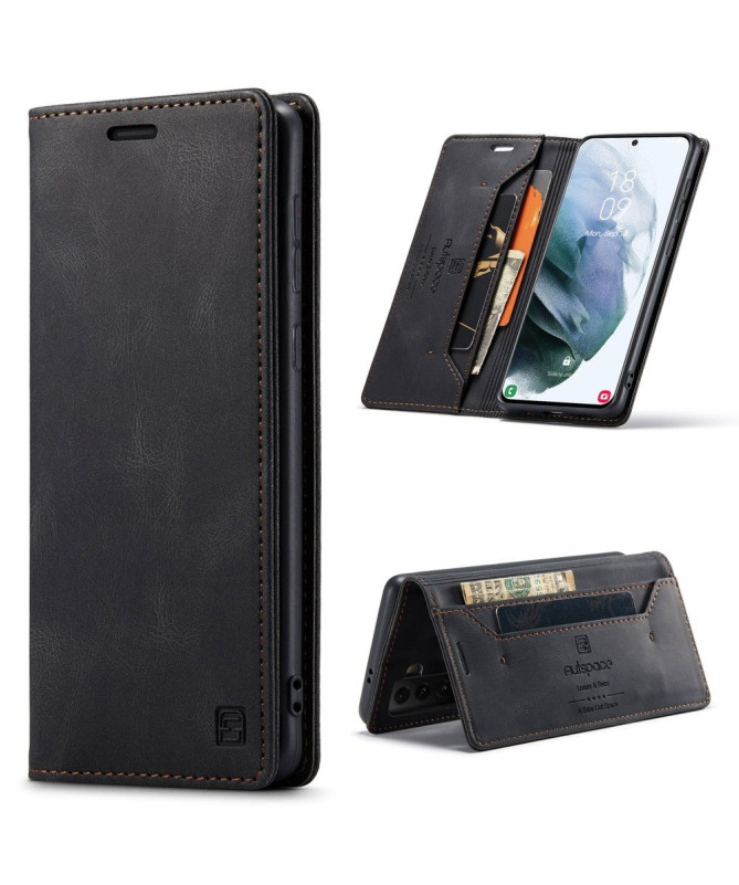 Housse Samsung Galaxy S21 AUTSPACE Simili Cuir