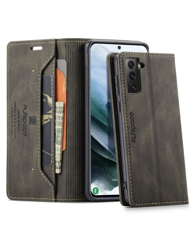 Housse Samsung Galaxy S21 AUTSPACE Simili Cuir