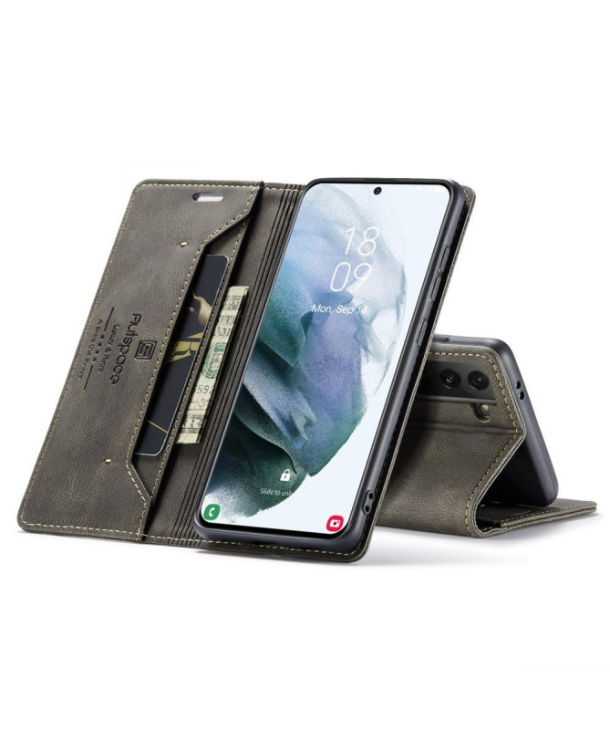Housse Samsung Galaxy S21 AUTSPACE Simili Cuir
