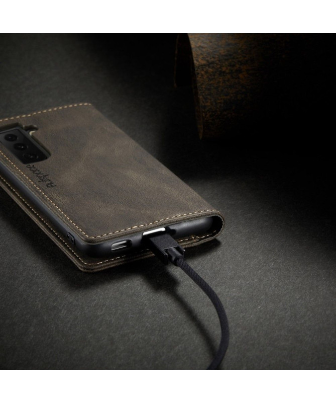 Housse Samsung Galaxy S21 AUTSPACE Simili Cuir