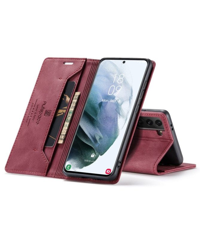 Housse Samsung Galaxy S21 AUTSPACE Simili Cuir
