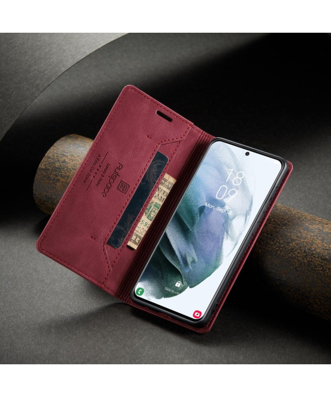 Housse Samsung Galaxy S21 AUTSPACE Simili Cuir