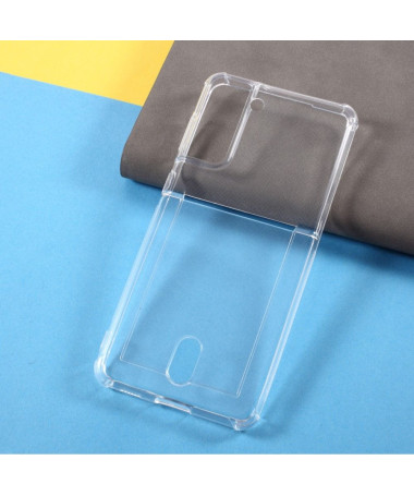 Coque Silicone Samsung Galaxy S21 Plus Transparente Porte Carte