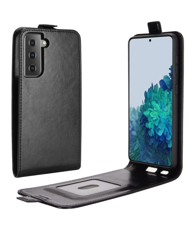 Housse Samsung Galaxy S21 Plus simili cuir avec rabat verticale
