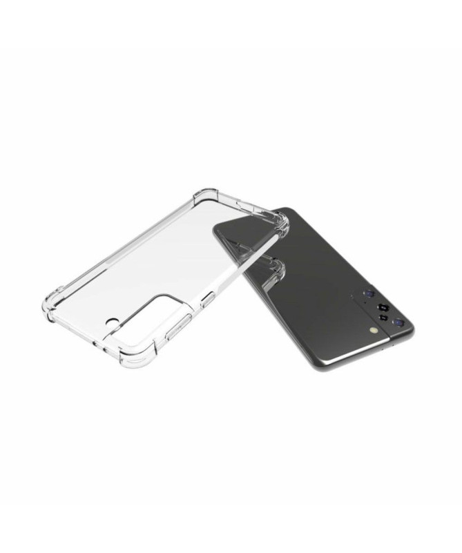 Coque Samsung Galaxy S21 Plus transparente angles renforcés