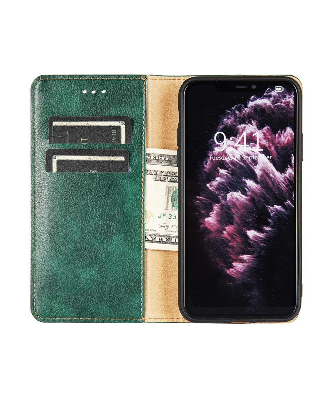 Flip cover Samsung Galaxy S21 PURE simili cuir