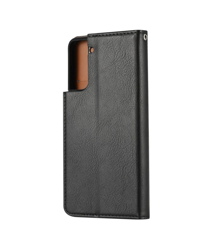 Housse Samsung Galaxy S21 Plus simili cuir stand case