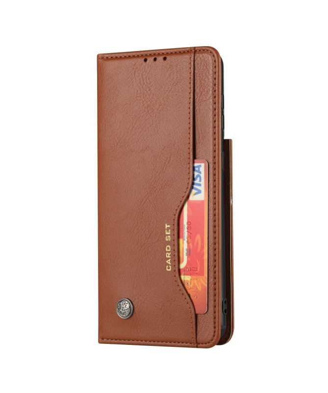 Housse Samsung Galaxy S21 Plus simili cuir stand case