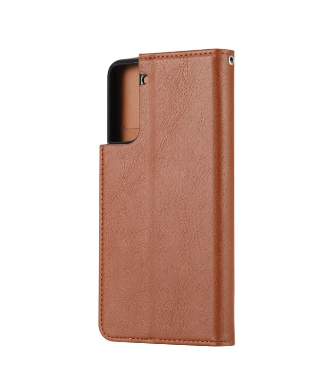 Housse Samsung Galaxy S21 Plus simili cuir stand case