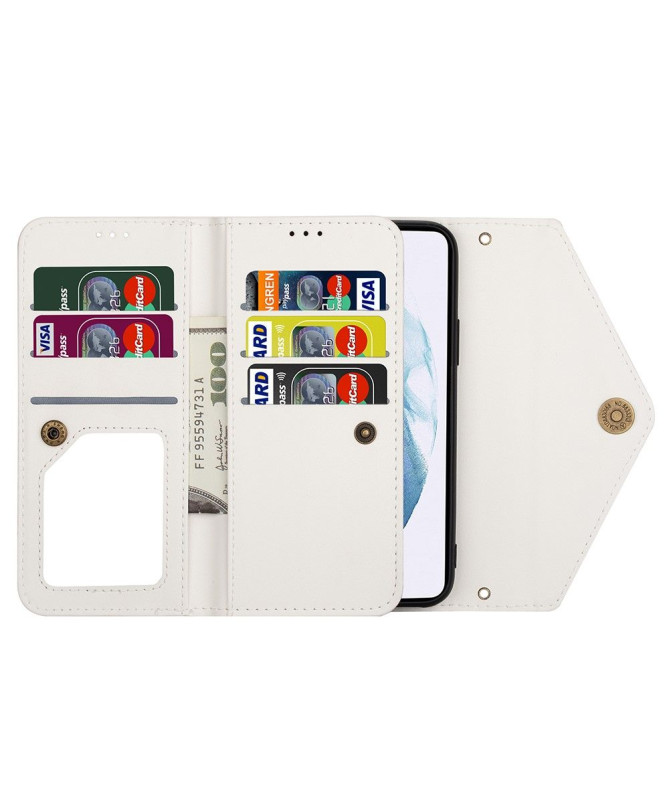 Housse Portefeuille Samsung Galaxy S21 Plus Effet Cuir N.BEKUS
