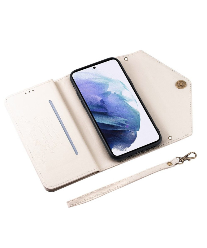 Housse Portefeuille Samsung Galaxy S21 Plus Effet Cuir N.BEKUS