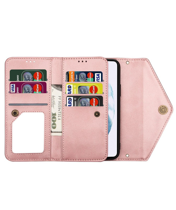 Housse Portefeuille Samsung Galaxy S21 Plus Effet Cuir N.BEKUS
