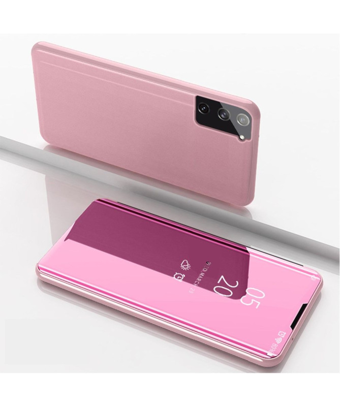 Coque Samsung Galaxy S21 Plus avec rabat effet miroir