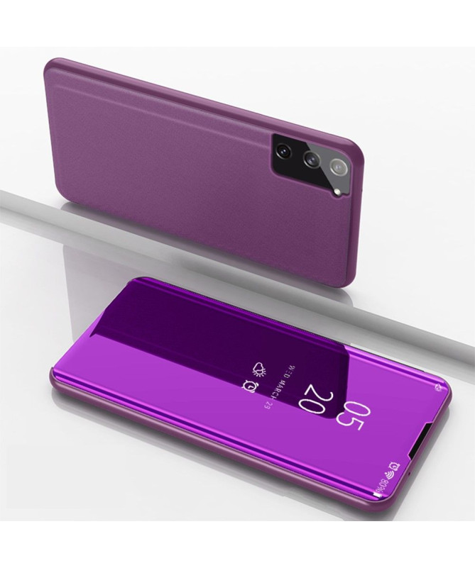 Coque Samsung Galaxy S21 Plus avec rabat effet miroir