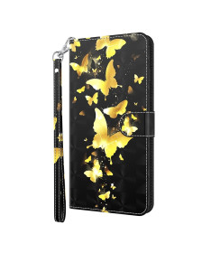 Housse Samsung Galaxy S21 Plus 5G papillons dorés