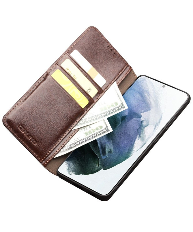 Housse Samsung Galaxy S21 Plus 5G fait main en cuir véritable
